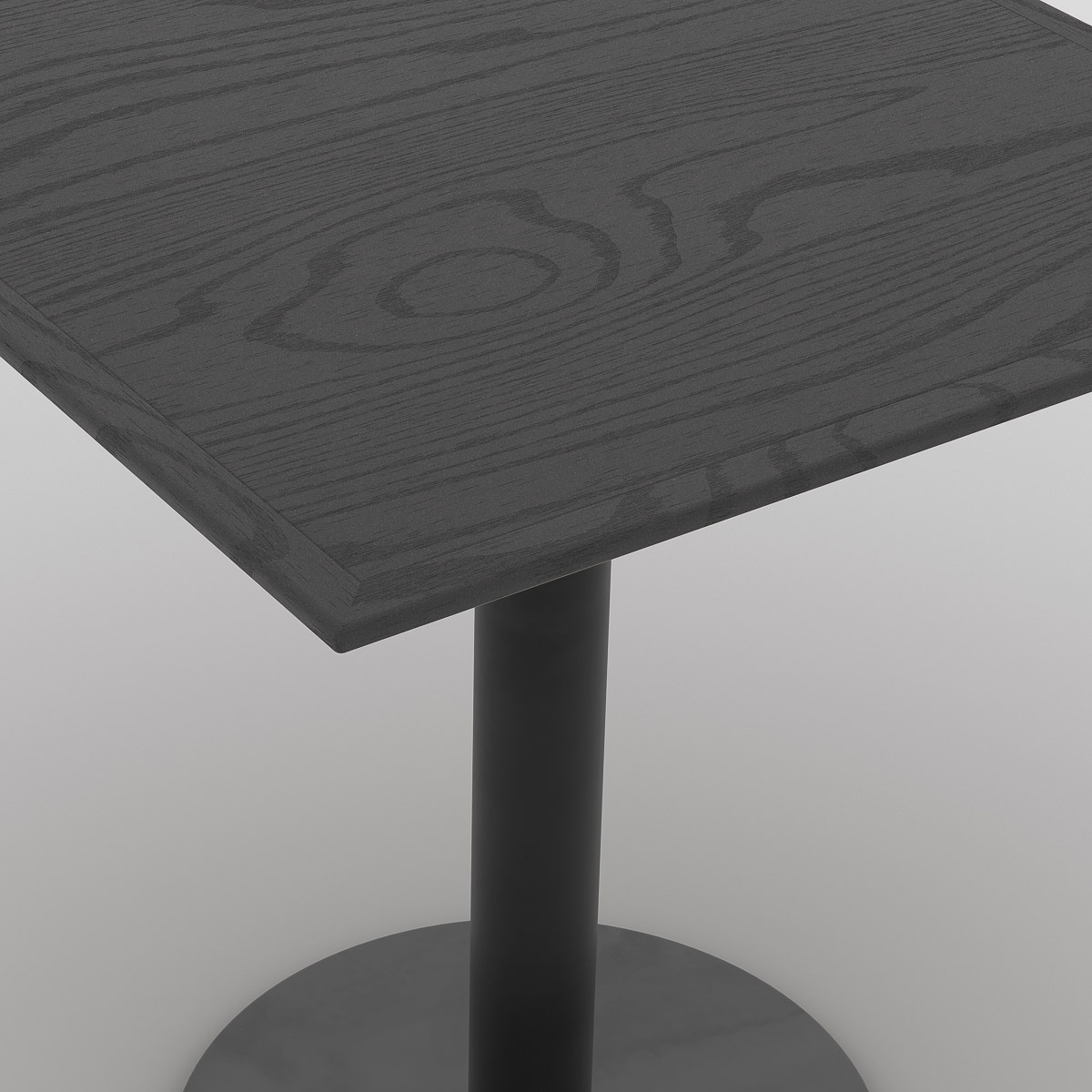 Portfolio, cafe square table, black, PF.TA-01.B