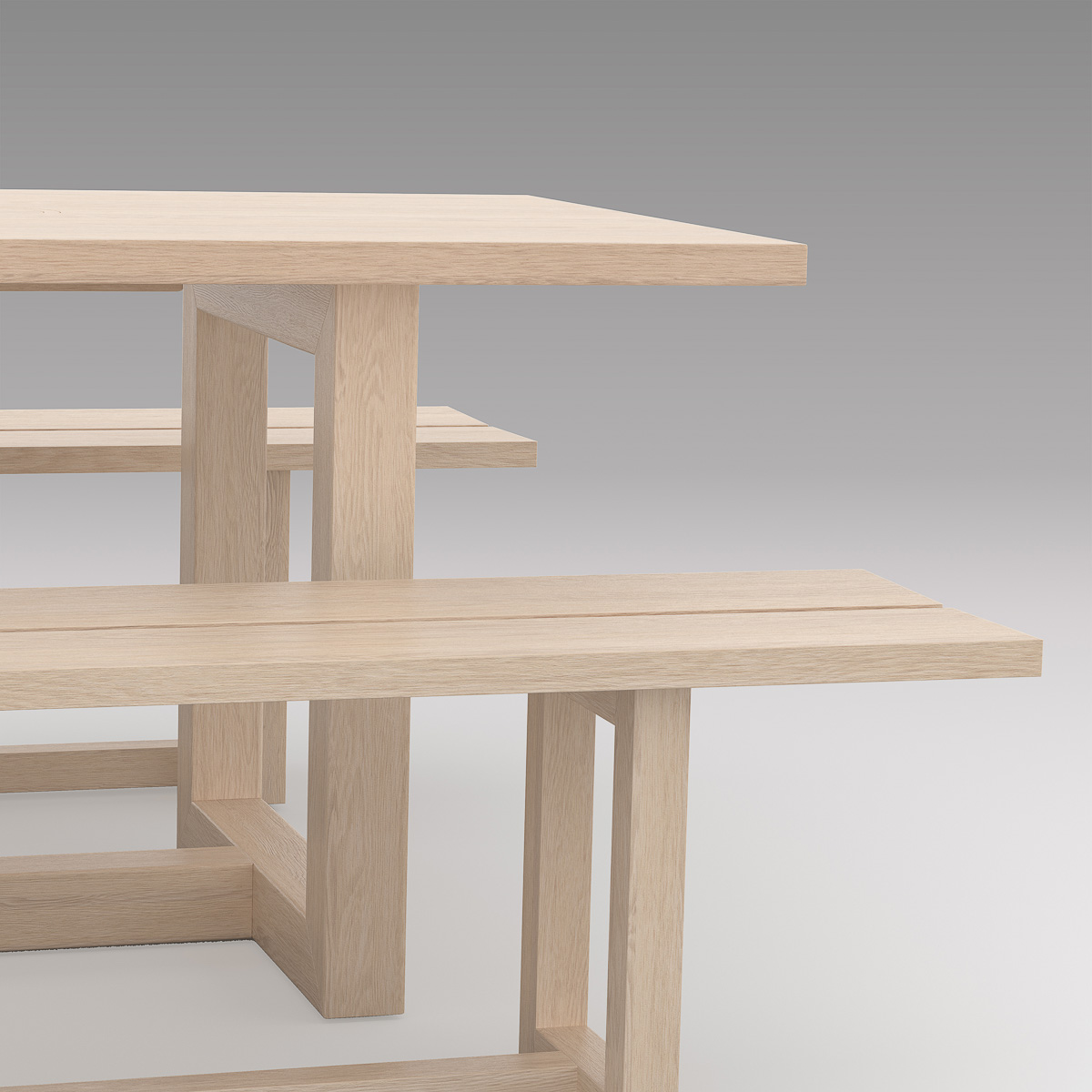 Portfolio, cafe bench table, PF.BT-01