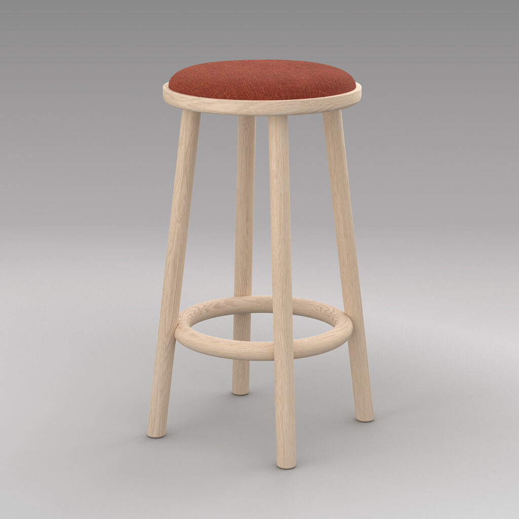 Portfolio, cafe stool, Burnt Orange, PF.ST-01