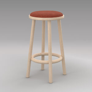Portfolio, cafe stool, Burnt Orange, PF.ST-01