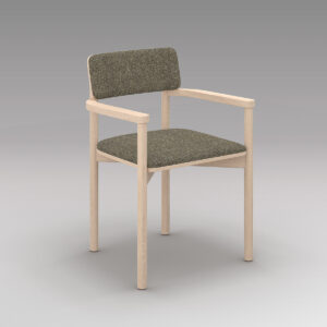 Portfolio, workplace cafe armchair, Coco Zinc, PF.CH-01.02-CZ