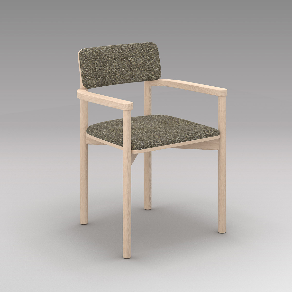 Portfolio, workplace cafe armchair, Coco Zinc, PF.CH-01.02-CZ