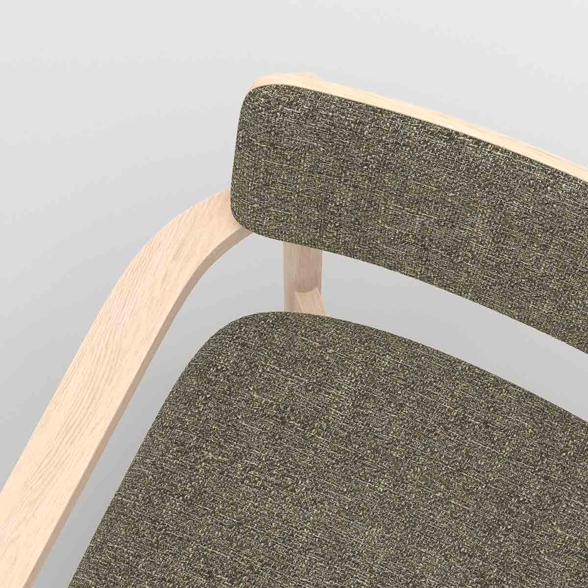 Portfolio, workplace cafe armchair, Coco Zinc, PF.CH-01.02-CZ