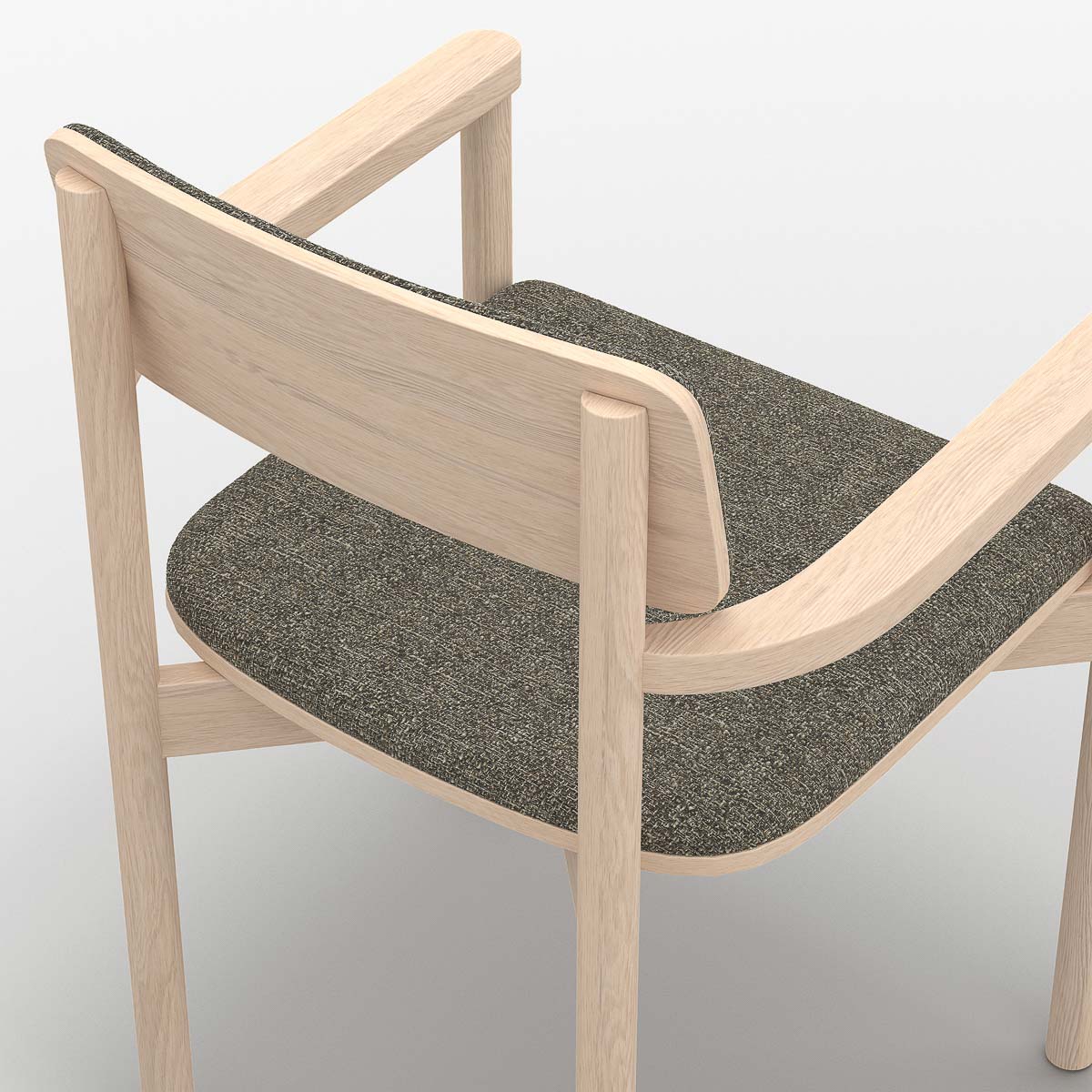 Portfolio, workplace cafe armchair, Coco Zinc, PF.CH-01.02-CZ