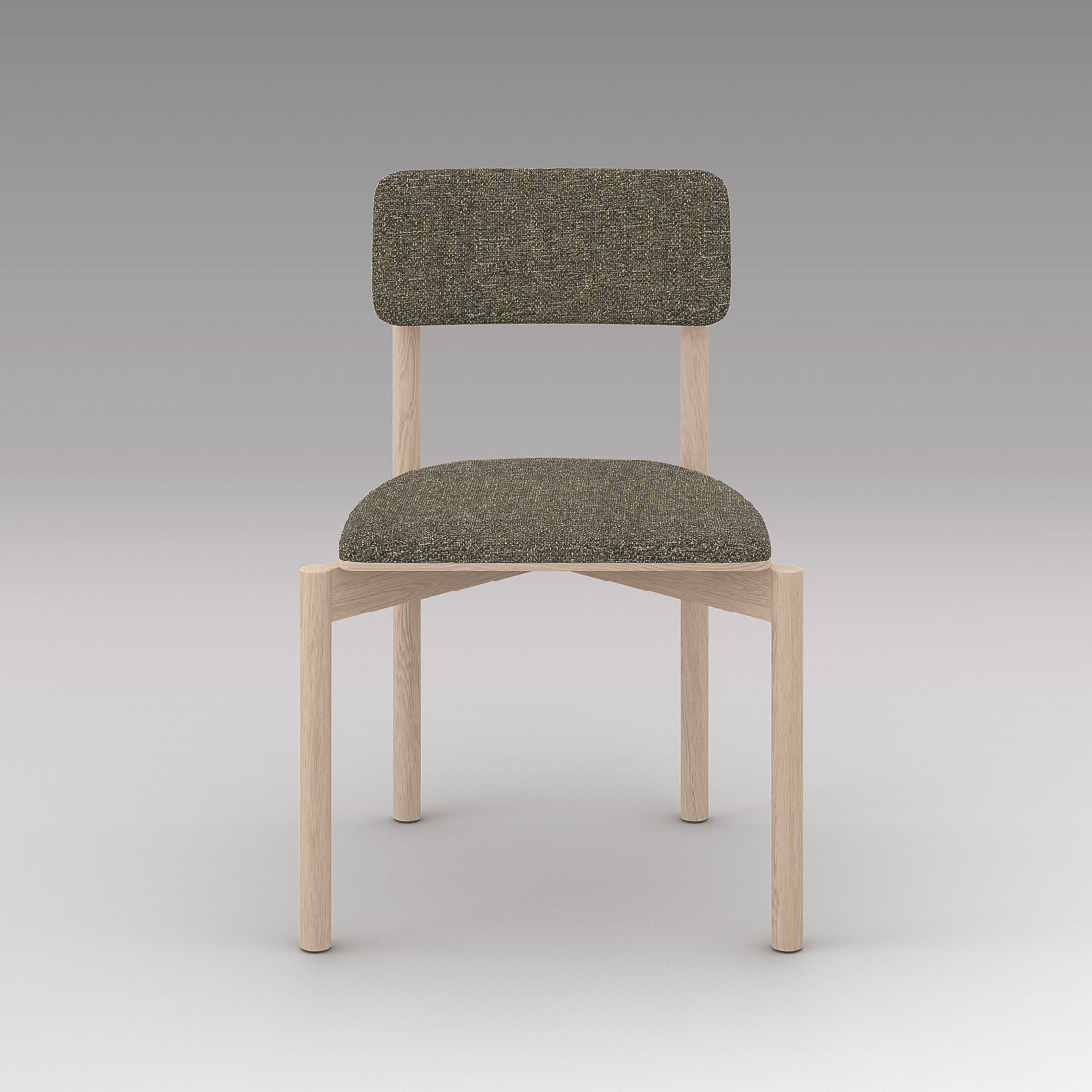 Portfolio, workplace stackable cafe chair, Coco Zinc, PF.CH-01.02-CZ