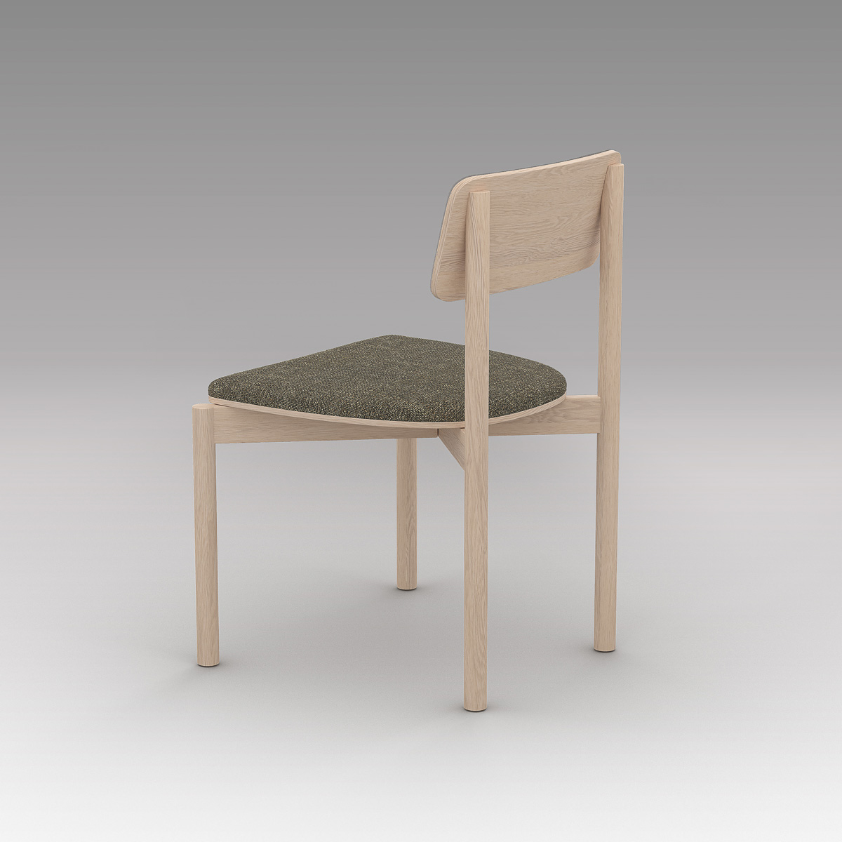 Portfolio, workplace stackable cafe chair, Coco Zinc, PF.CH-01.02-CZ