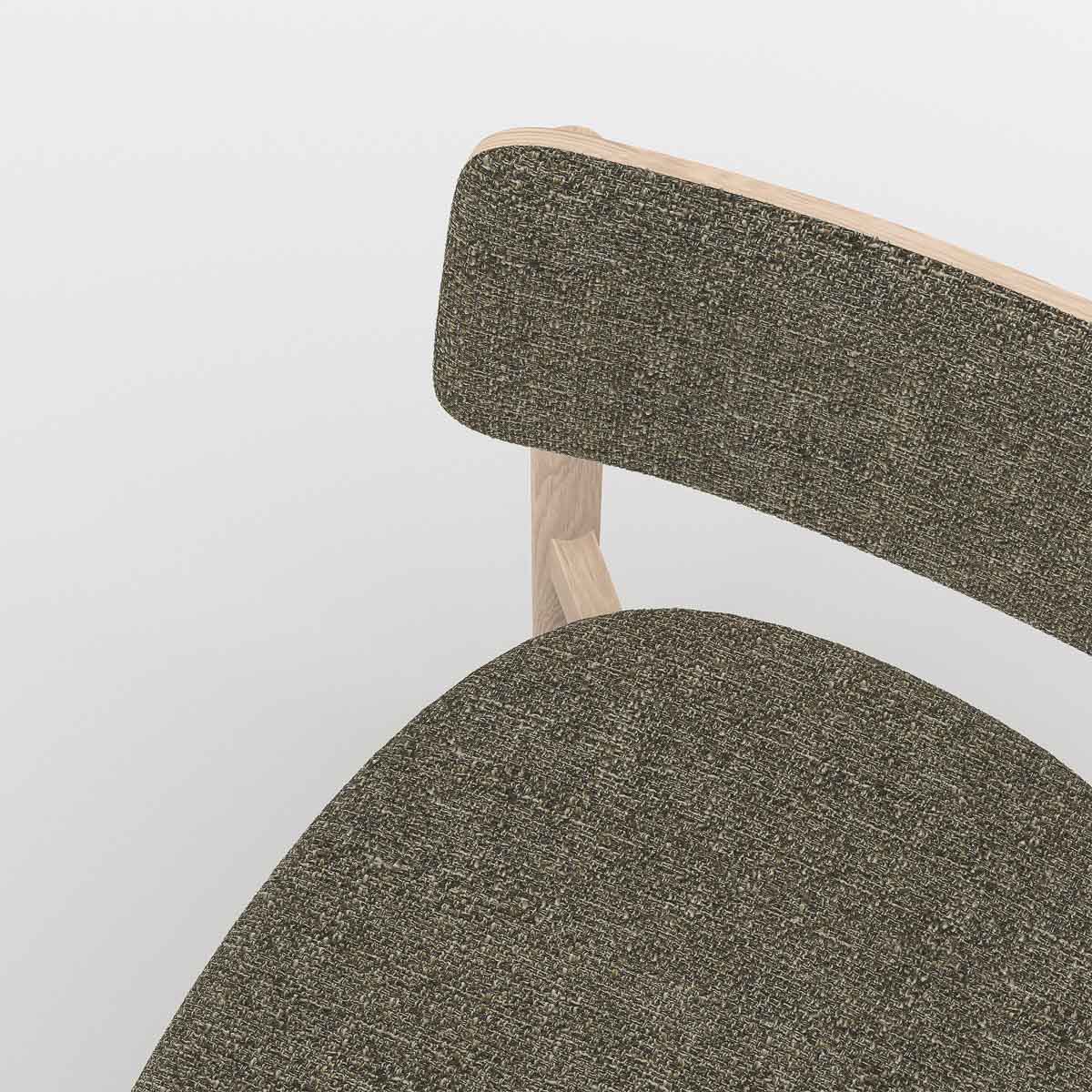 Portfolio, workplace stackable cafe chair, Coco Zinc, PF.CH-01.02-CZ