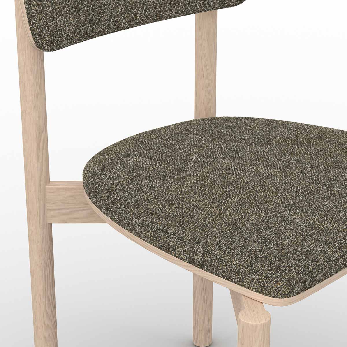 Portfolio, workplace stackable cafe chair, Coco Zinc, PF.CH-01.02-CZ