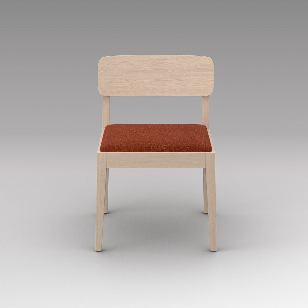 Portfolio, workplace cafe chair, Burnt Orange, PF.CH-01.01-442